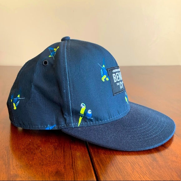BENCH Navy Adjustable Baseball Cap with Bird Print. - Picture 5 of 7